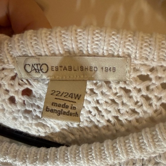 Cato Nautical Stripe Knit Sweater 22/24W Plus Size NWT - Picture 2 of 6